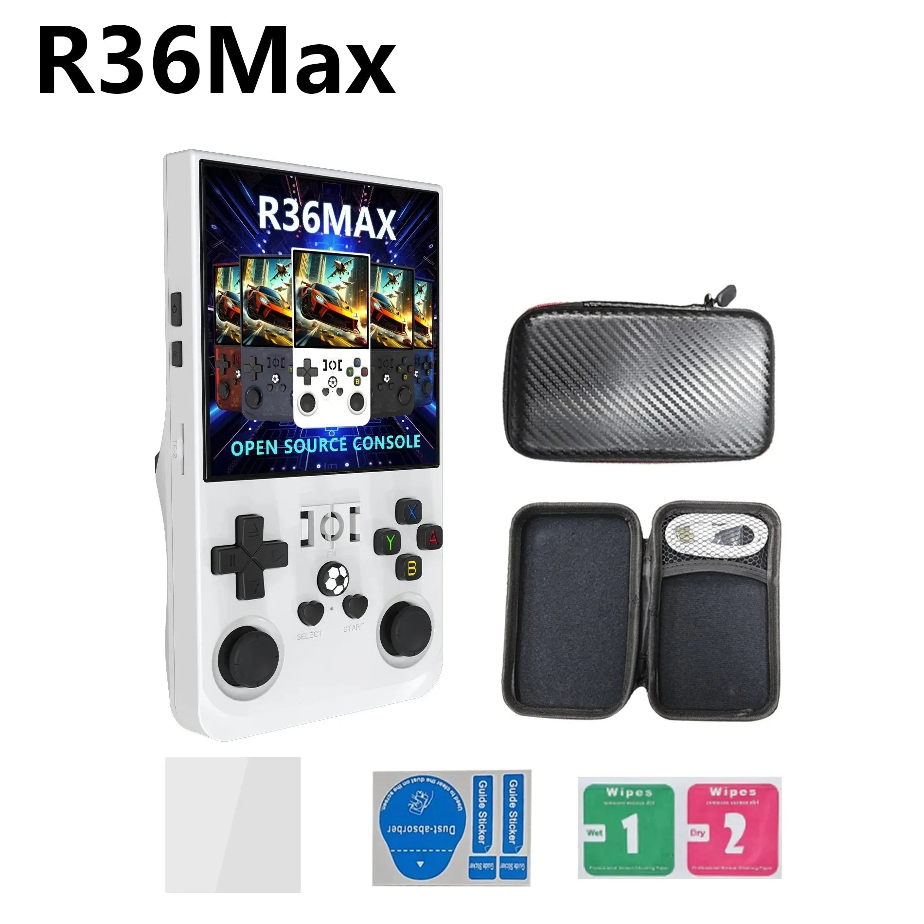 R36S Handheld Game Console GBA NDS PSP FC PS1 10+ Emulators 20000+ Games 64/128GB