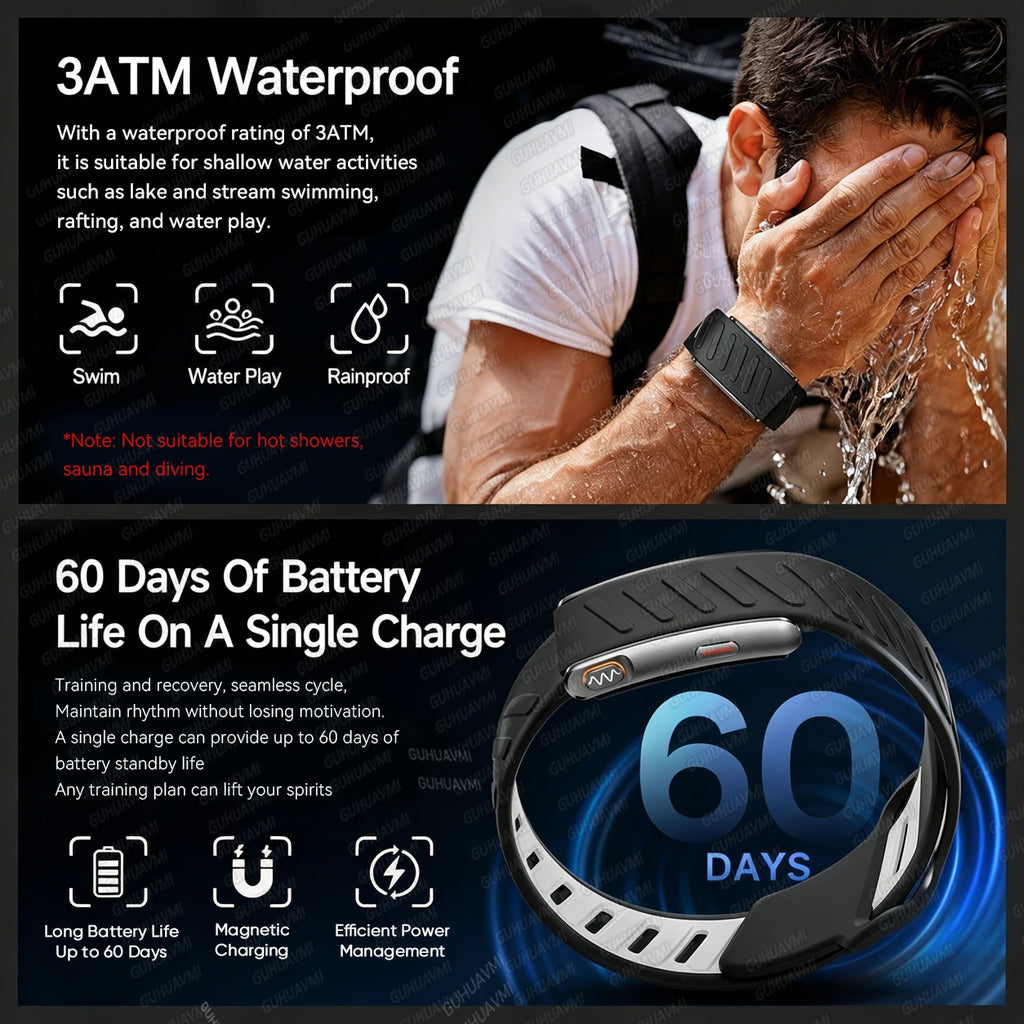 GUHUAVMI ECG+HRV Smartwatch