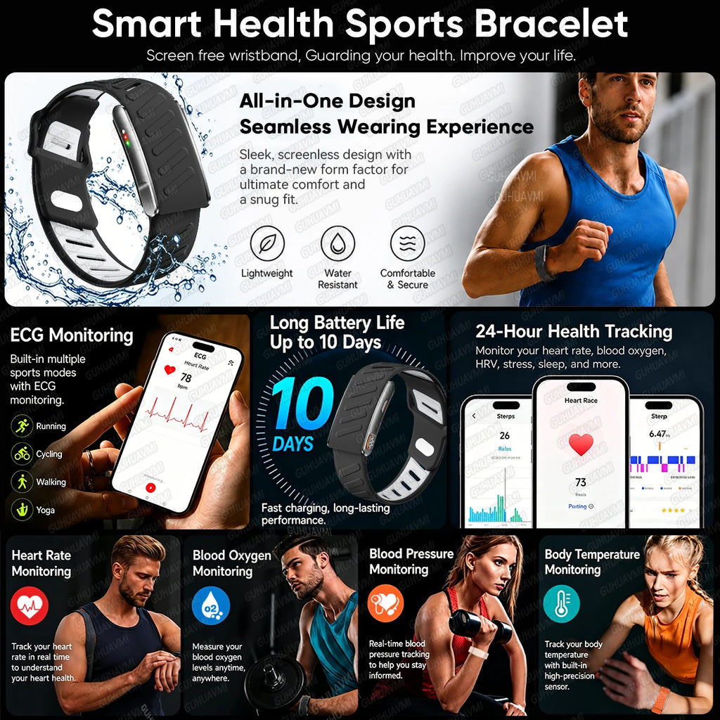 GUHUAVMI ECG+HRV Smartwatch