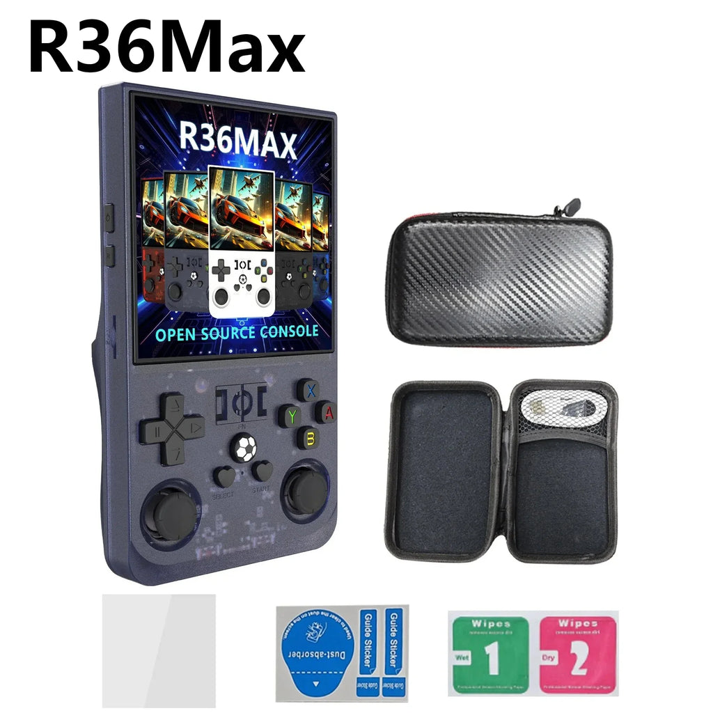 R36S Handheld Game Console GBA NDS PSP FC PS1 10+ Emulators 20000+ Games 64/128GB