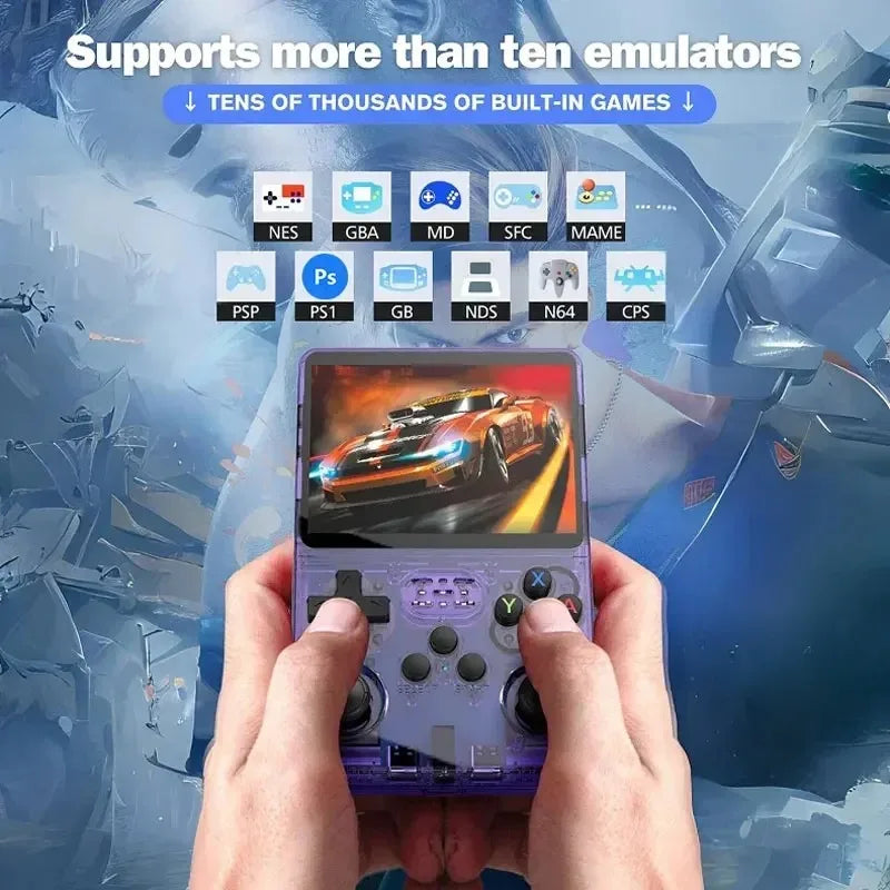 R36S Handheld Game Console GBA NDS PSP FC PS1 10+ Emulators 20000+ Games 64/128GB