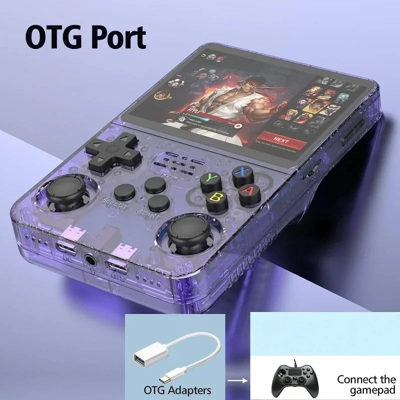 R36S Handheld Game Console GBA NDS PSP FC PS1 10+ Emulators 20000+ Games 64/128GB