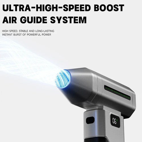 LUOWEI C2 Portable Air Blower - 20W Mini Jet Fan for Electronics Repair,Dust Cleaning, with Two Lighting Modes & Brushless Motor