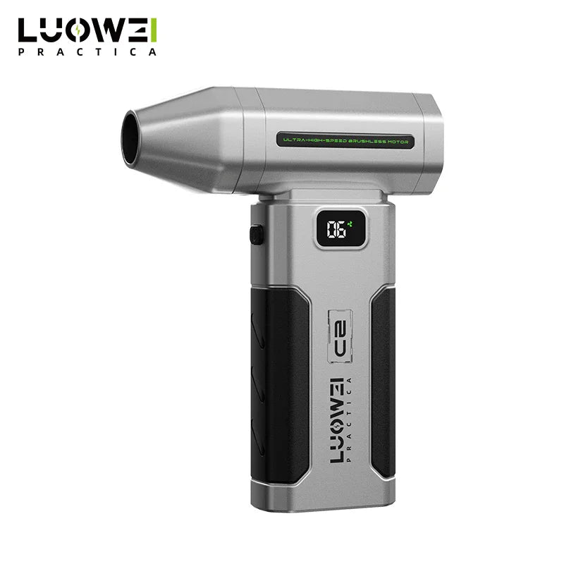 LUOWEI C2 Portable Air Blower - 20W Mini Jet Fan for Electronics Repair,Dust Cleaning, with Two Lighting Modes & Brushless Motor
