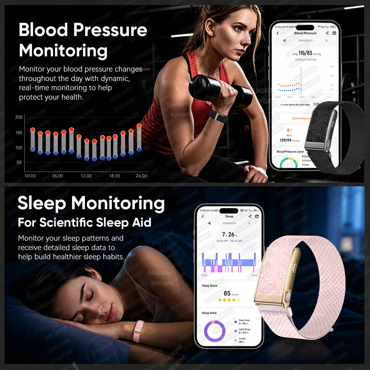 GUHUAVMI ECG+HRV Smartwatch