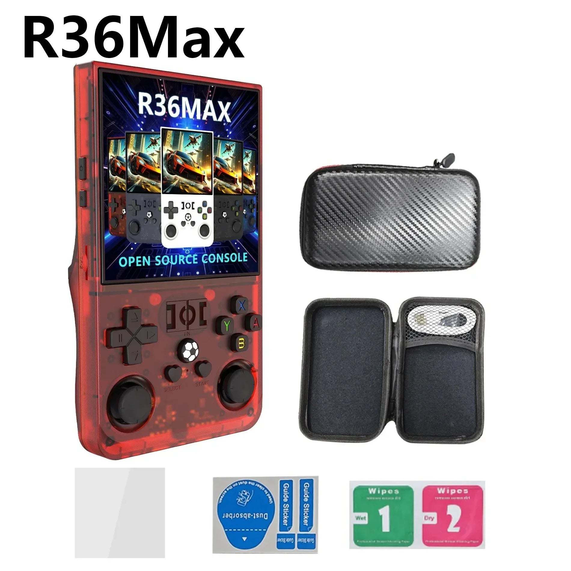 R36S Handheld Game Console GBA NDS PSP FC PS1 10+ Emulators 20000+ Games 64/128GB